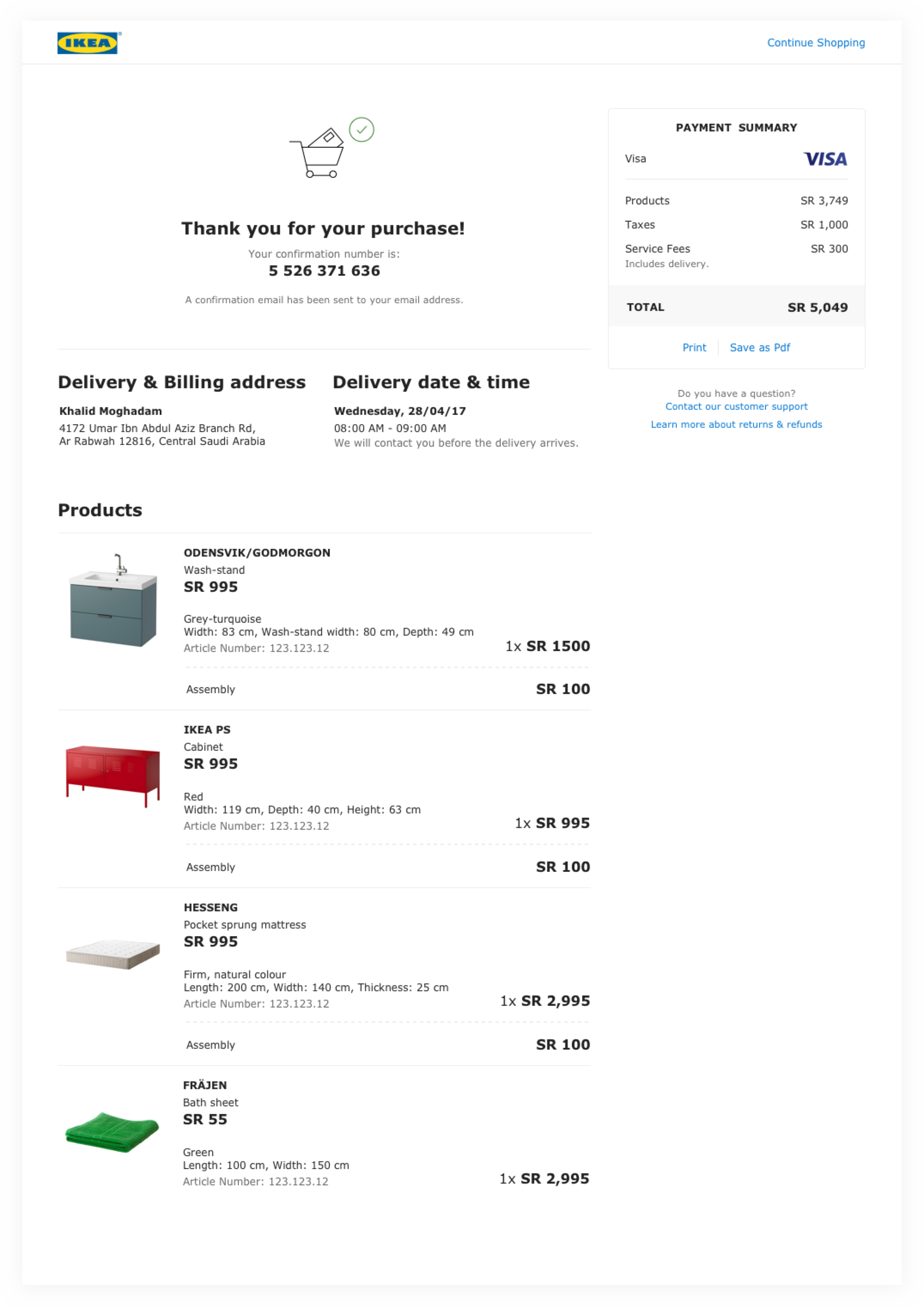 Re-designing IKEA/SA’s Webstore